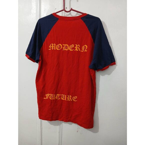 Gucci mens MODERN FUTURE red blue graphic tshirt short sleeve - Picture 6 of 9